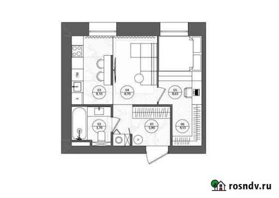 1-комнатная квартира, 37.9 м², 3/7 эт. на продажу в Москве Москва