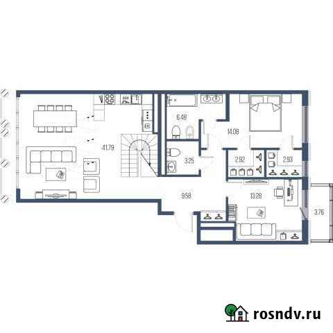 4-комнатная квартира, 152.2 м², 7/8 эт. на продажу в Санкт-Петербурге Санкт-Петербург - изображение 1