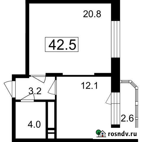 1-комнатная квартира, 39.9 м², 7/7 эт. на продажу в Мытищах Мытищи - изображение 1