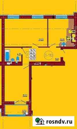 2-комнатная квартира, 64.4 м², 8/10 эт. на продажу в Калининграде Калининград