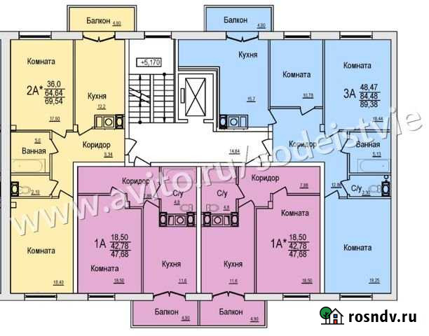 2-комнатная квартира, 70 м², 4/10 эт. на продажу в Смоленске Смоленск - изображение 1
