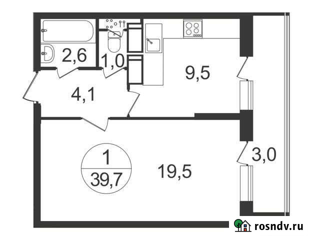 1-комнатная квартира, 39.7 м², 11/22 эт. на продажу в Балашихе Балашиха - изображение 1