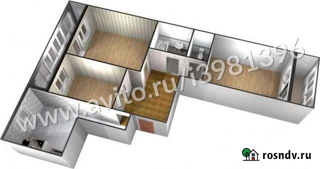 3-комнатная квартира, 70 м², 9/10 эт. на продажу в Зеленодольске Зеленодольск - изображение 1