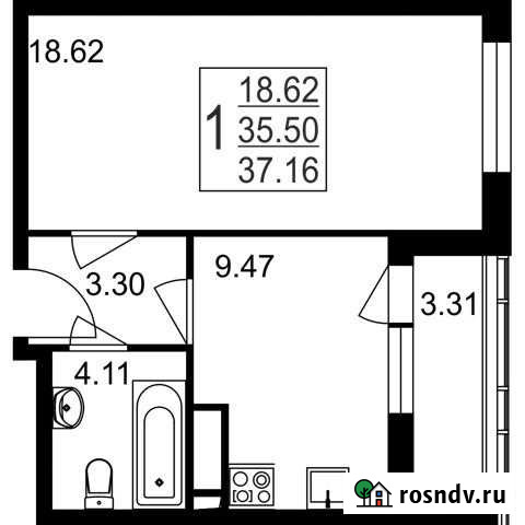 1-комнатная квартира, 37.2 м², 1/8 эт. на продажу в Нахабино Нахабино - изображение 1