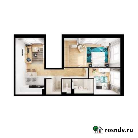 2-комнатная квартира, 71.1 м², 1/17 эт. на продажу в Андреевке Андреевка - изображение 1