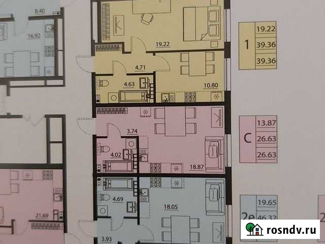 Квартира-студия, 27 м², 4/6 эт. на продажу в Воронеже Воронеж - изображение 1