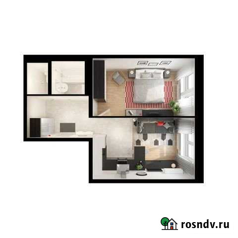 1-комнатная квартира, 42.3 м², 14/17 эт. на продажу в Андреевке Андреевка - изображение 1