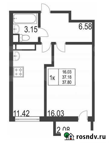 1-комнатная квартира, 38 м², 11/25 эт. на продажу в Красноярске Красноярск - изображение 1