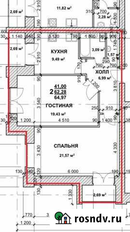 2-комнатная квартира, 65 м², 3/3 эт. на продажу в Ярославле Ярославль - изображение 1