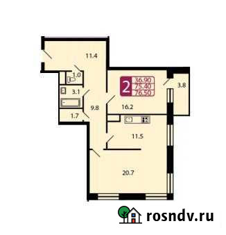 2-комнатная квартира, 79 м², 8/25 эт. на продажу в Реутове Реутов - изображение 1