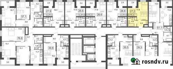 Квартира-студия, 27.2 м², 21/25 эт. на продажу в Москве Москва