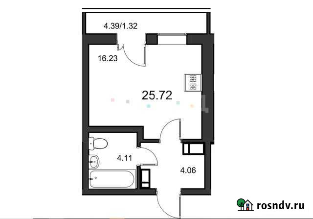 Квартира-студия, 25.7 м², 5/13 эт. на продажу в Мурино Мурино - изображение 1