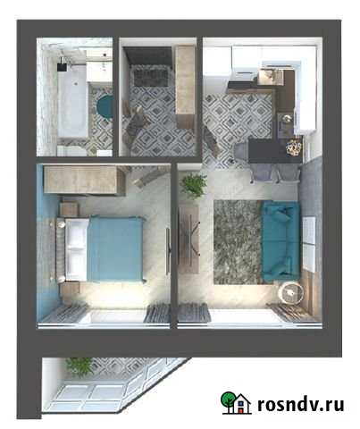 1-комнатная квартира, 34.4 м², 2/3 эт. на продажу в Оренбурге Оренбург - изображение 1