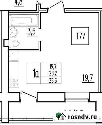 Квартира-студия, 23.2 м², 6/9 эт. на продажу в Смышляевке Смышляевка - изображение 1