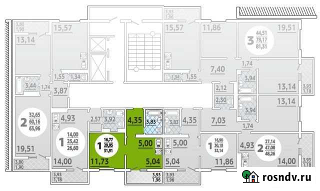 1-комнатная квартира, 31.9 м², 5/16 эт. на продажу в Краснодаре Краснодар - изображение 1
