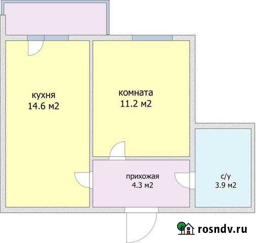 1-комнатная квартира, 37.4 м², 2/6 эт. на продажу в Краснодаре Краснодар - изображение 1