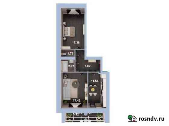 2-комнатная квартира, 61.1 м², 3/5 эт. на продажу в Высокой Горе Высокая Гора