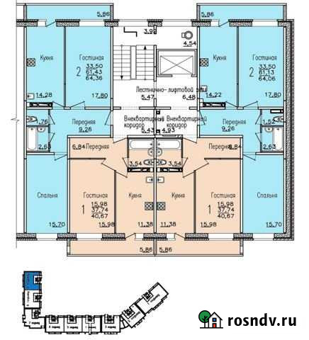 1-комнатная квартира, 40 м², 8/10 эт. на продажу в Набережных Челнах Набережные Челны - изображение 1