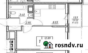 1-комнатная квартира, 29 м², 3/16 эт. на продажу в Кудрово Кудрово - изображение 1