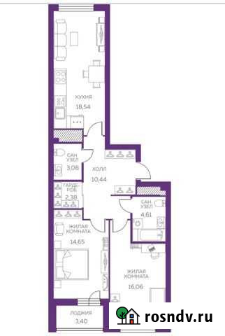 2-комнатная квартира, 70 м², 3/29 эт. на продажу в Екатеринбурге Екатеринбург - изображение 1