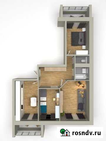 3-комнатная квартира, 77.9 м², 5/5 эт. на продажу в Высокой Горе Высокая Гора - изображение 1