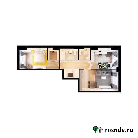 2-комнатная квартира, 66.6 м², 2/33 эт. на продажу в Красногорске Московской области Красногорск - изображение 1