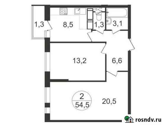 2-комнатная квартира, 54.5 м², 7/22 эт. на продажу в Балашихе Балашиха