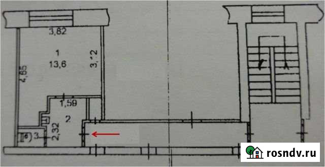 1-комнатная квартира, 17.9 м², 3/5 эт. на продажу в Первоуральске Первоуральск - изображение 1