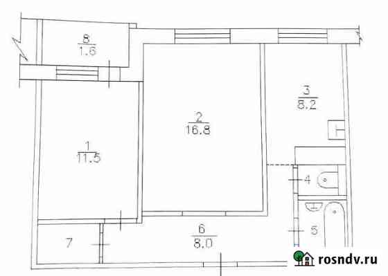 2-комнатная квартира, 50 м², 4/9 эт. на продажу в Сосновоборске Красноярского края Сосновоборск