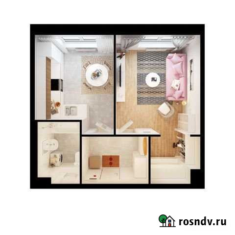 1-комнатная квартира, 39.1 м², 1/17 эт. на продажу в Андреевке Андреевка - изображение 1