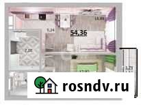 2-комнатная квартира, 54.4 м², 15/17 эт. на продажу в Казани Казань - изображение 1