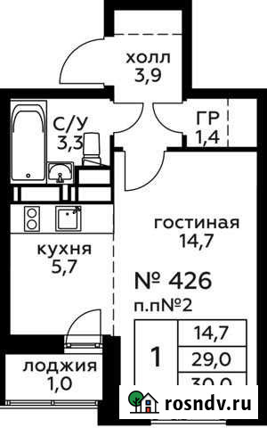 Квартира-студия, 30 м², 22/22 эт. на продажу в Балашихе Балашиха - изображение 1