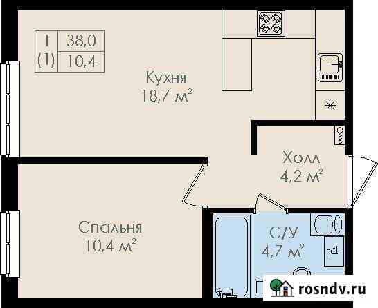 1-комнатная квартира, 38 м², 8/9 эт. на продажу в Великом Новгороде Великий Новгород