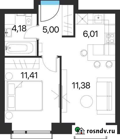 2-комнатная квартира, 38 м², 4/15 эт. на продажу в Москве Москва - изображение 1