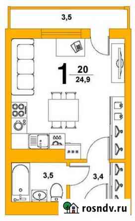 Квартира-студия, 25 м², 12/21 эт. на продажу в Уфе Уфа