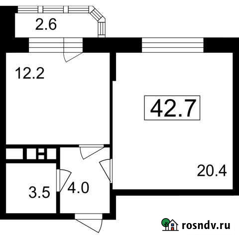 1-комнатная квартира, 40.1 м², 7/7 эт. на продажу в Мытищах Мытищи - изображение 1