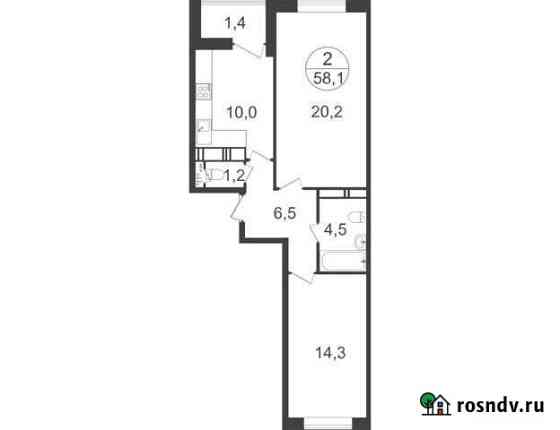 2-комнатная квартира, 58.1 м², 9/22 эт. на продажу в Балашихе Балашиха