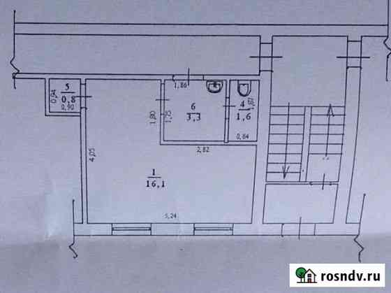 1-комнатная квартира, 23 м², 1/5 эт. на продажу в Новокуйбышевске Новокуйбышевск