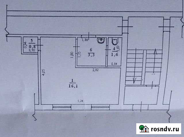 1-комнатная квартира, 23 м², 1/5 эт. на продажу в Новокуйбышевске Новокуйбышевск - изображение 1