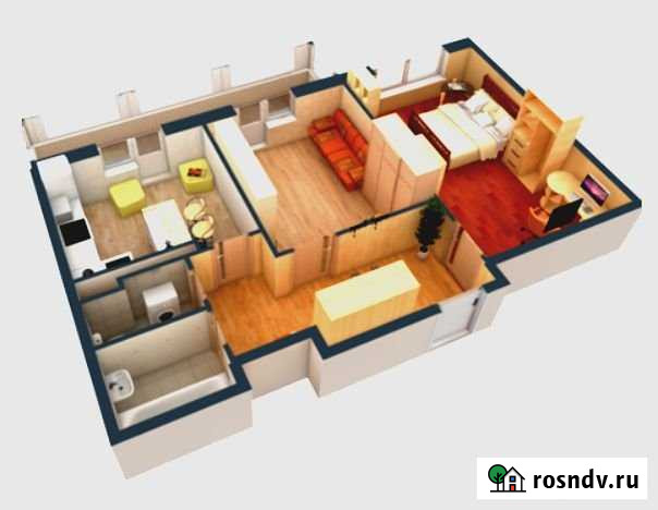 2-комнатная квартира, 63 м², 2/9 эт. на продажу в Большевике Большевик - изображение 1