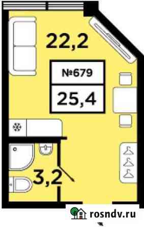 Квартира-студия, 25.4 м², 15/20 эт. на продажу в Санкт-Петербурге Санкт-Петербург