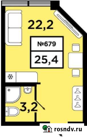 Квартира-студия, 25.4 м², 15/20 эт. на продажу в Санкт-Петербурге Санкт-Петербург - изображение 1