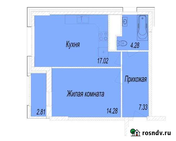 1-комнатная квартира, 44.3 м², 11/25 эт. на продажу в Мытищах Мытищи - изображение 1