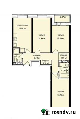 3-комнатная квартира, 78 м², 4/7 эт. на продажу в Москве Москва - изображение 1