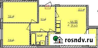2-комнатная квартира, 65 м², 2/3 эт. на продажу в Новороссийске Новороссийск - изображение 1