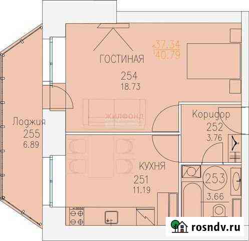 2-комнатная квартира, 40.8 м², 8/8 эт. на продажу в Архангельске Архангельск