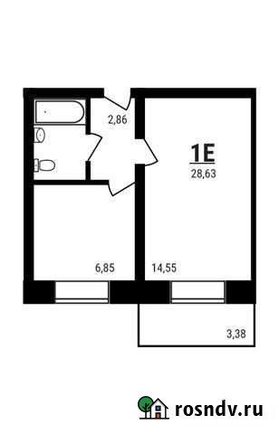 1-комнатная квартира, 28.6 м², 2/5 эт. на продажу в Тучково Тучково - изображение 1