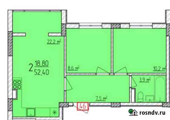 2-комнатная квартира, 54 м², 2/3 эт. на продажу в Новороссийске Новороссийск