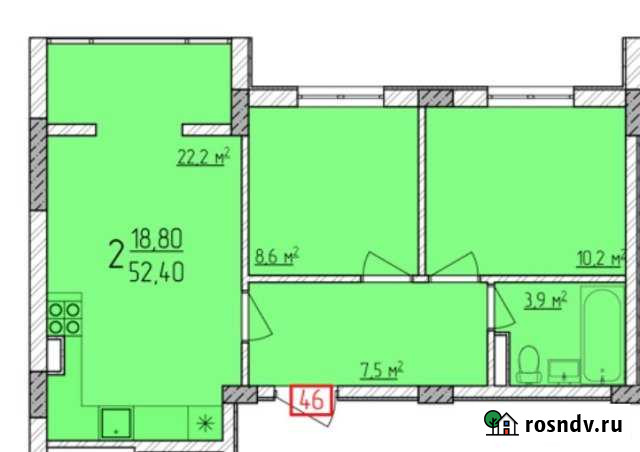 2-комнатная квартира, 54 м², 2/3 эт. на продажу в Новороссийске Новороссийск - изображение 1