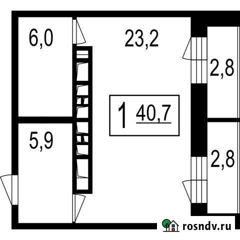 1-комнатная квартира, 35.1 м², 7/7 эт. на продажу в Мытищах Мытищи - изображение 1